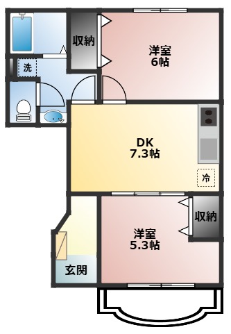 ヴィラージュの間取り