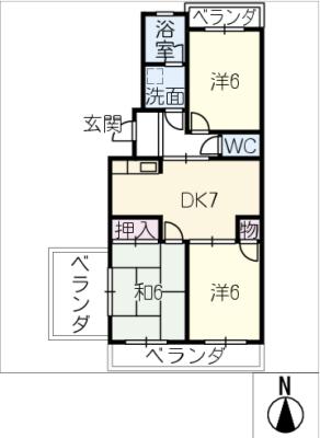 グランポルテの間取り