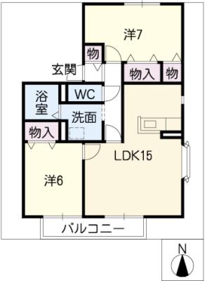 ＡＮＮＥＸ田邉　Ａ棟の間取り