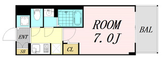 S-RESIDENCE上新庄ascentの間取り