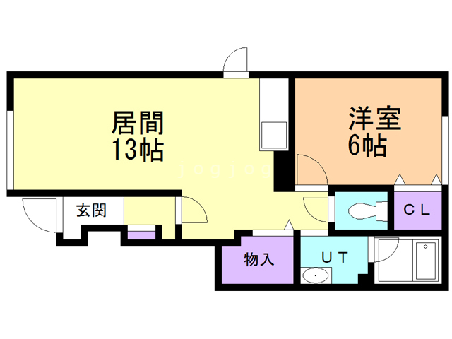 青森市筒井のアパートの間取り