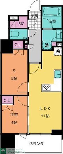 名古屋市中区錦のマンションの間取り