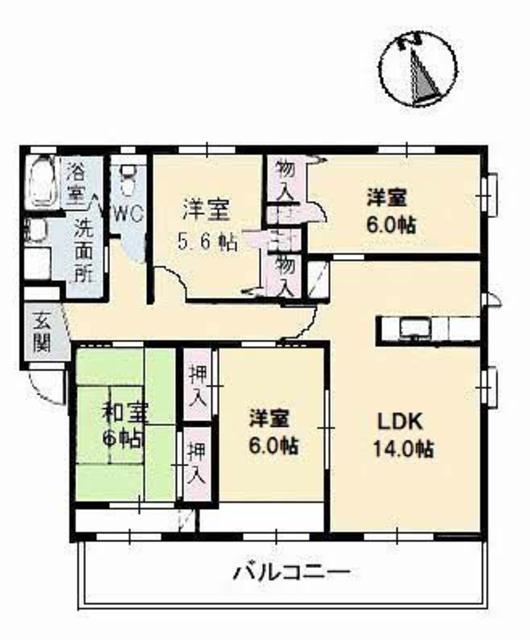 カームヒルズ原尾島の間取り