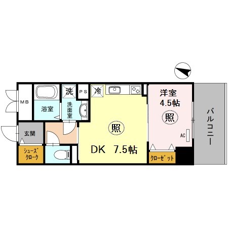 神戸Harborside　萬利Residenceの間取り