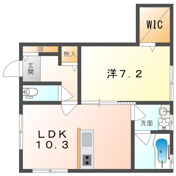 寝屋川市大谷町戸建の間取り