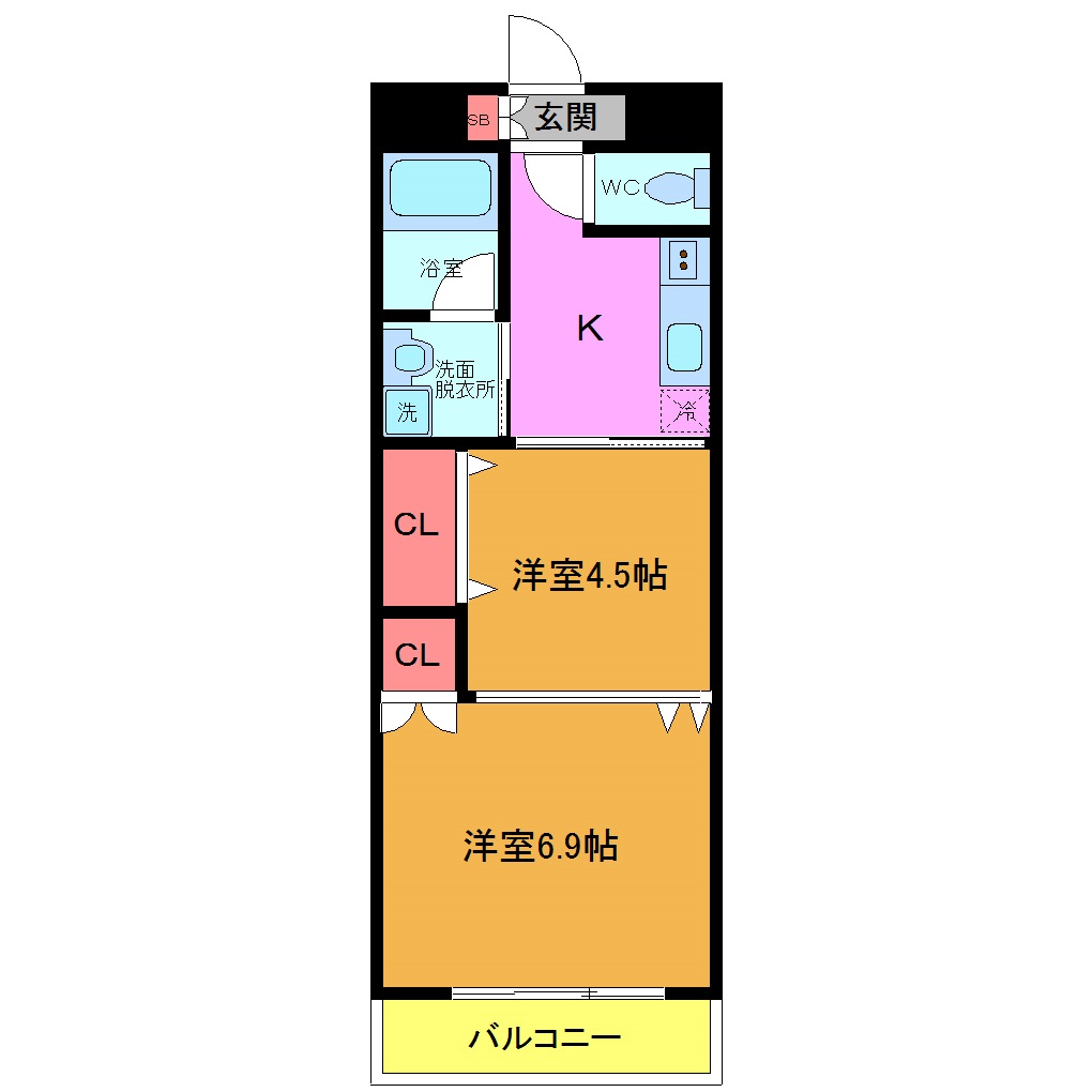 浦安市猫実のマンションの間取り