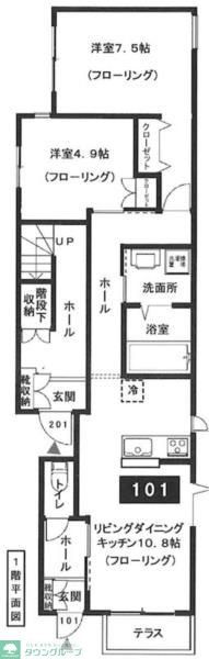 世田谷区祖師谷のマンションの間取り