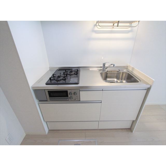 キッチン　２口コンロ、グリル付き♪