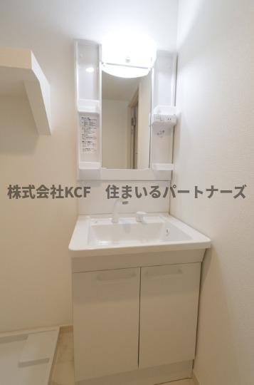洗面設備　広い洗面スペース