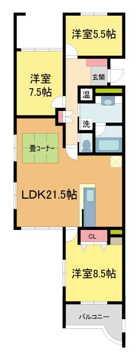 進和北楠アーバンライフの間取り写真