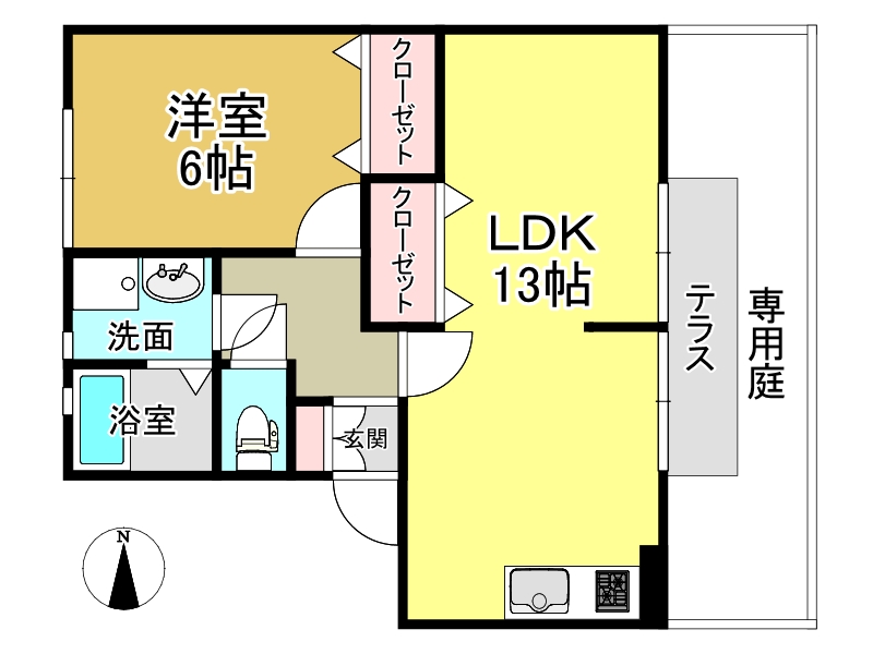 ハイツ decentの間取り写真
