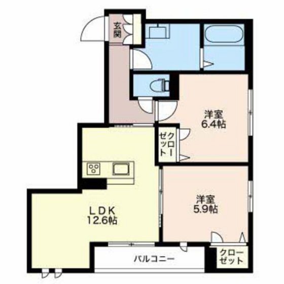 富山地鉄本線 稲荷町駅 徒歩11分 3階建 築8年の間取り写真