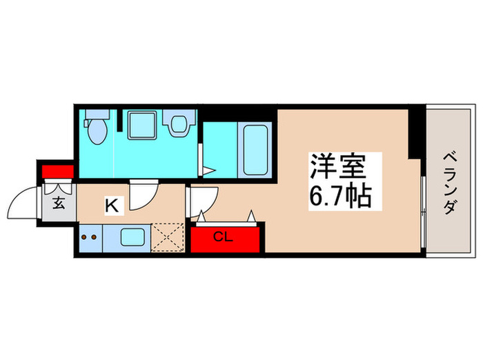 ケーディーエックスレジデンス原木中山の間取り写真