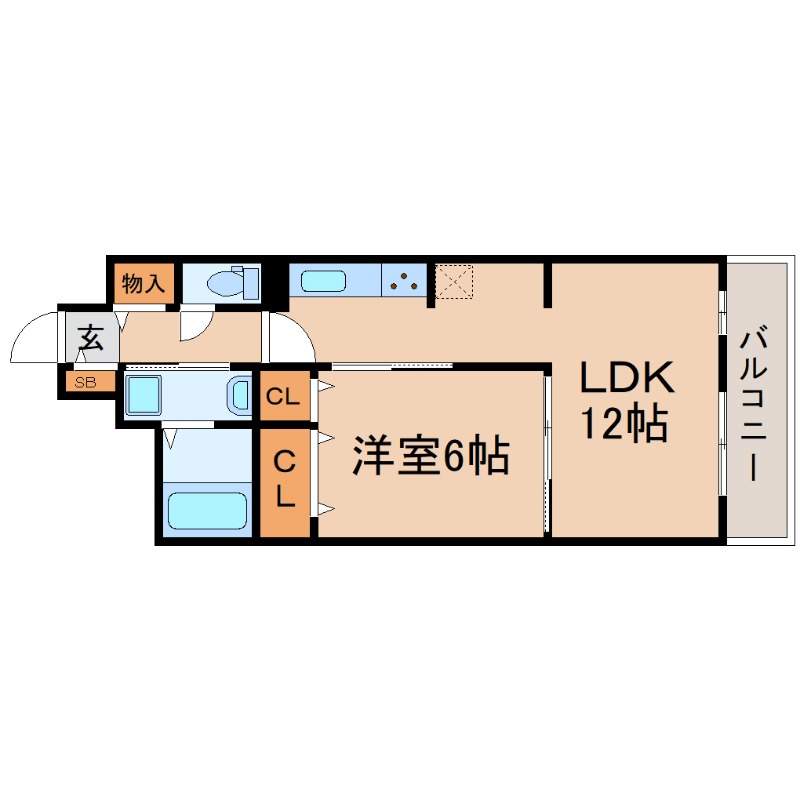 ＪＲ東海道本線 立花駅 徒歩17分 3階建 築3年の間取り写真