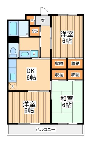 メゾン柳下の間取り写真