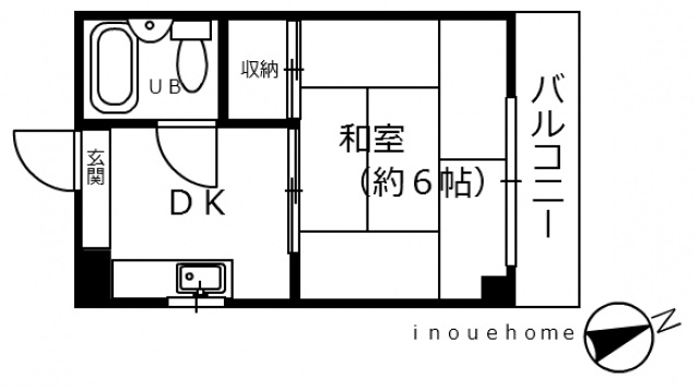 広島市西区楠木町のマンションの間取り