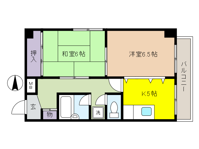 アネックス北町館の間取り