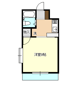 静岡市駿河区大谷のアパートの間取り