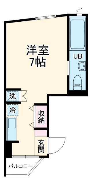 ＥＡＳＴ　ＲＩＳＥ　由比ガ浜Ｂの間取り