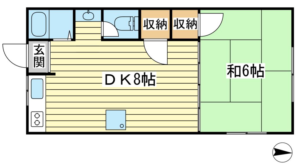 メゾン大町の間取り