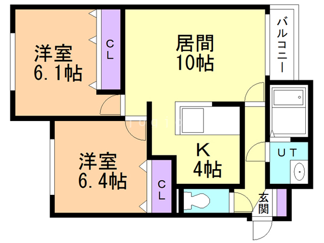 【ビッグブリッヂVの間取り】