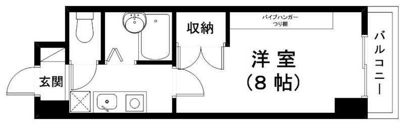 草津市橋岡町のマンションの間取り