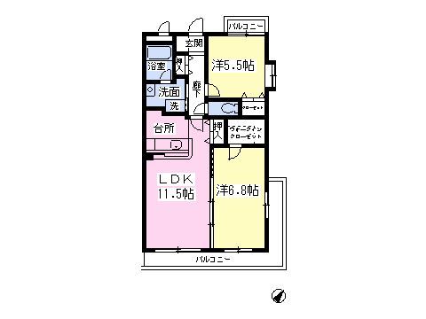 クレストヒルズの間取り