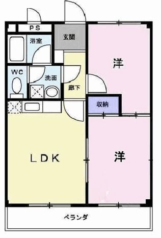 【小野市本町のマンションの間取り】