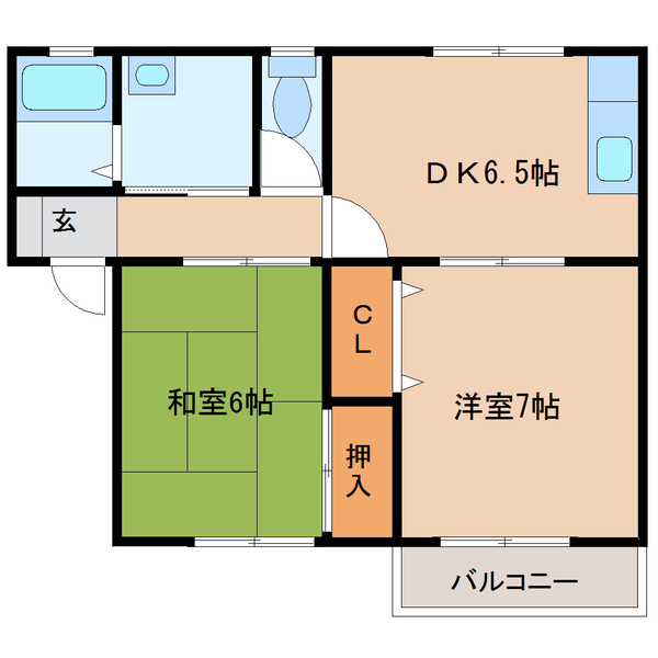 ハイカムールＤＡＩＥＩ　Ａ棟の間取り