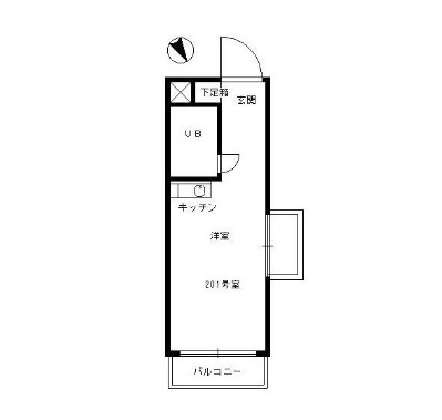 新宿区赤城下町のマンションの間取り