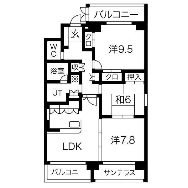 アクシス参番館の間取り