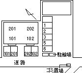 【ハイツグランデュールの駐車場】