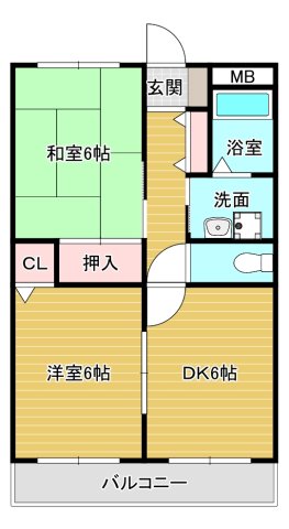 ダイヤモンドハイツの間取り