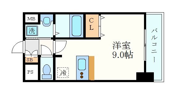 プレサンスNAGOYA桜通ビッグビートの間取り