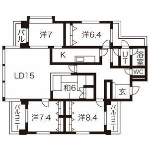 ロイヤルパレス上杉の間取り