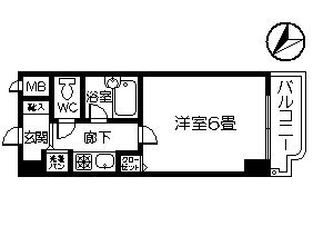 【トーカンキャステール交通局前の間取り】