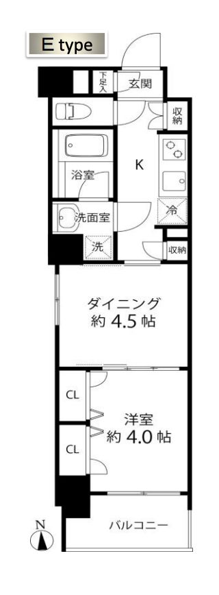 港区白金のマンションの間取り