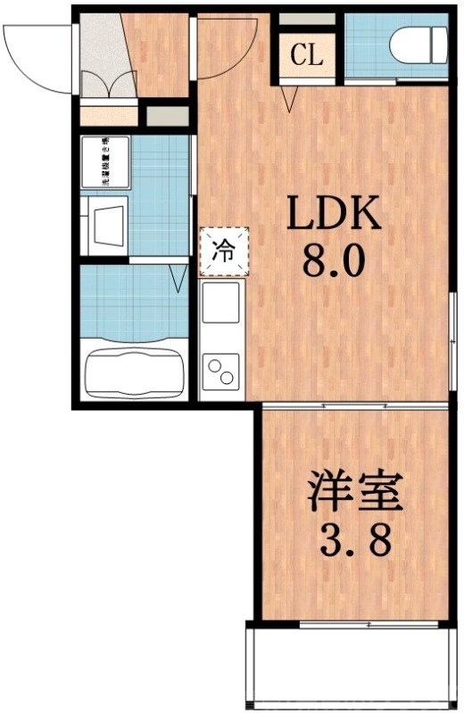 大阪市住之江区安立のアパートの間取り