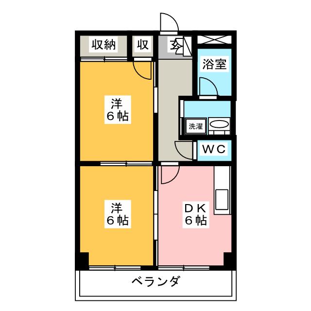 ジュネスＫＯＡの間取り