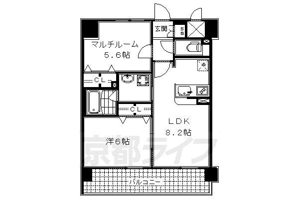 エステムプラザ京都河原町通の間取り