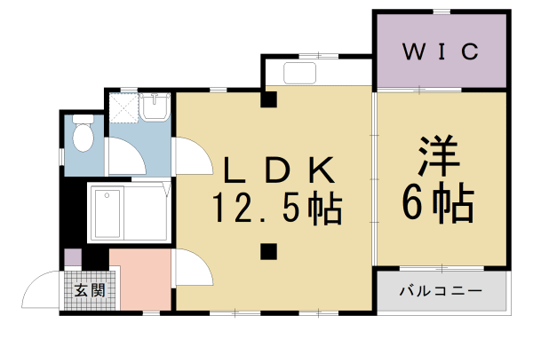 京都市北区大宮南林町のアパートの間取り