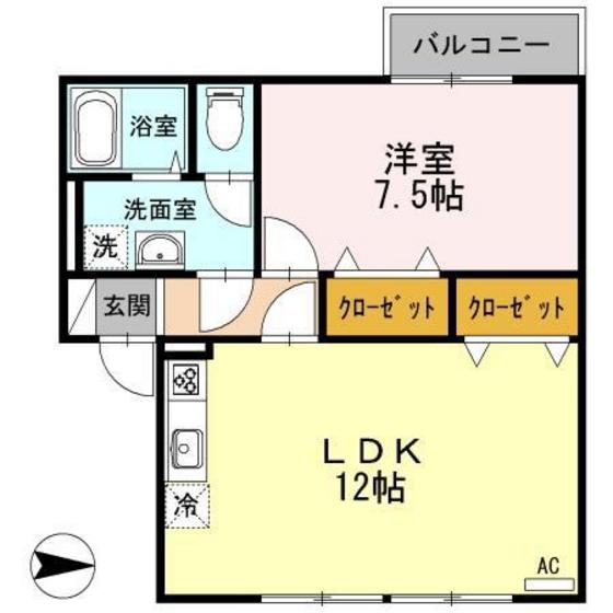 コーポコスモスの間取り