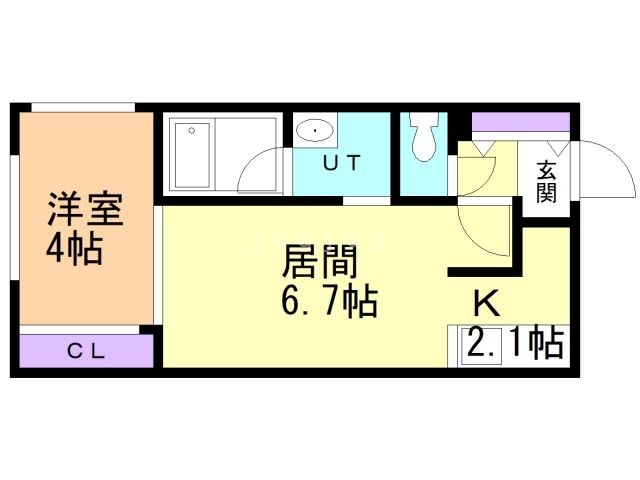 札幌市中央区南八条西のマンションの間取り