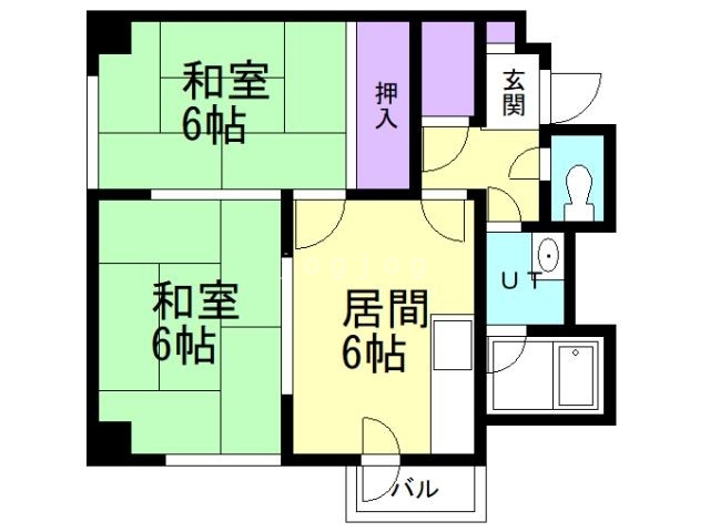 平岸グリーンビルの間取り