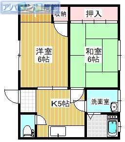 コーポ平成の間取り