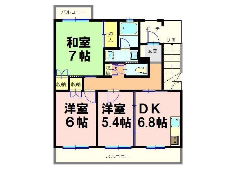 ローレルマンション太田　Ａ棟の間取り