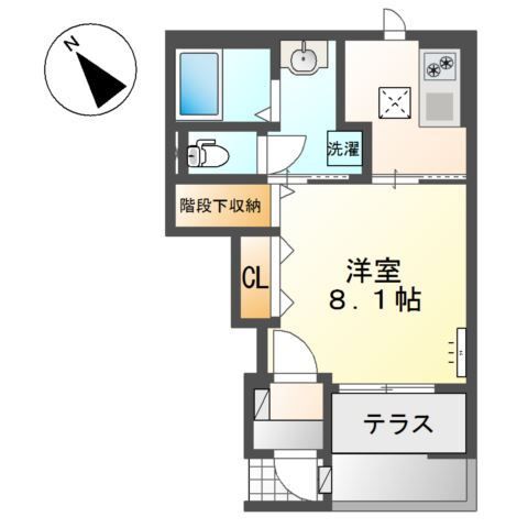 岸和田市磯上町新築アパート(仮称）の間取り