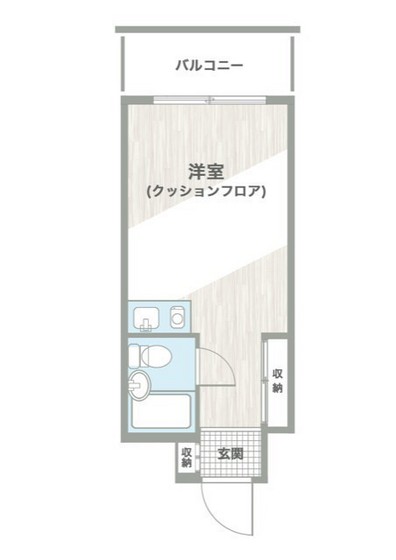 広島市西区南観音のマンションの間取り