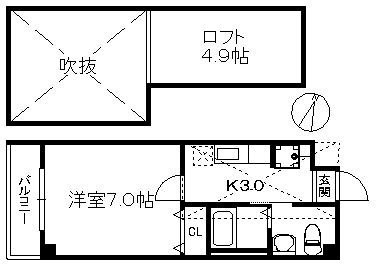 アリエスTAKATORIの間取り