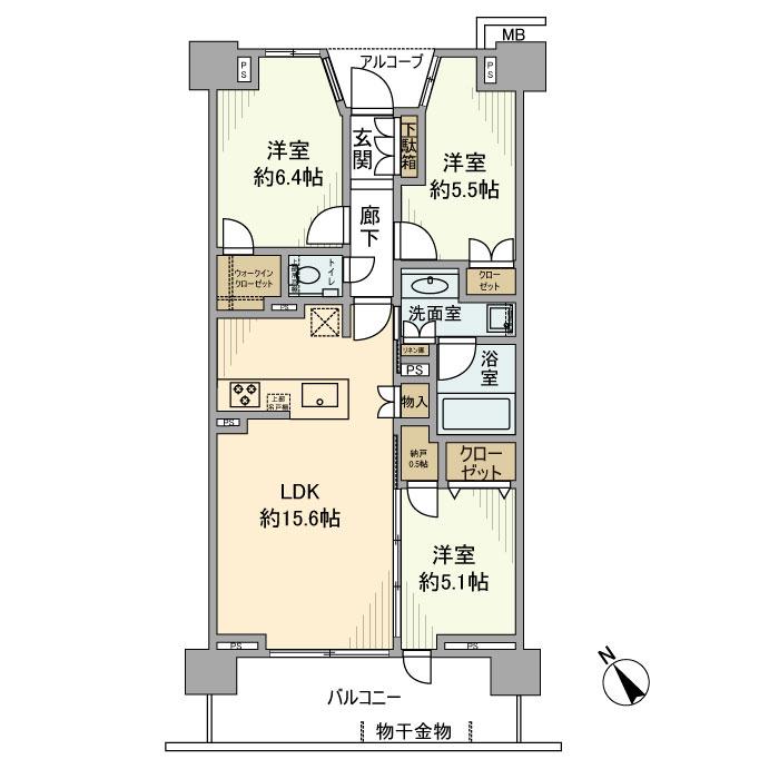 プラウドシティ新川崎の間取り